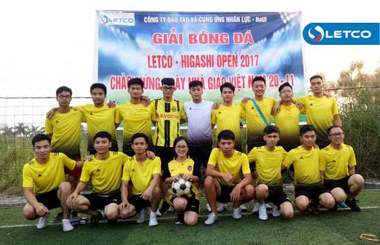 giai bong da letco higashi open 2017 chao mung ngay nha giao viet nam 20 11