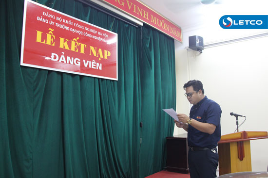 LETCO kết nạp đảng viên mới năm 2018