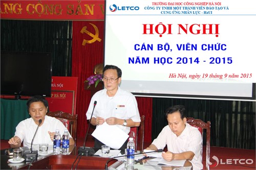 Hội nghị viên chức, người lao động Công ty năm học 2014 – 2015