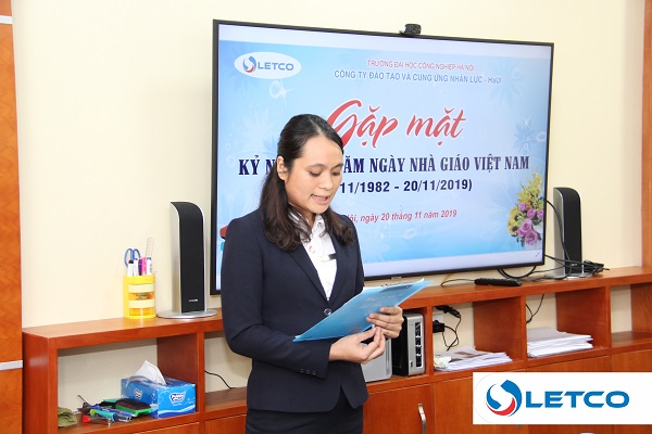 LETCO tri ân cán bộ giáo viên Công ty nhân ngày Nhà giáo Việt Nam