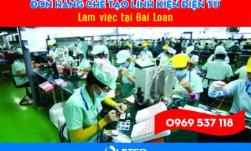 Tuyển 150 lao động chế tạo linh kiện điện tử làm việc tại Đài Loan