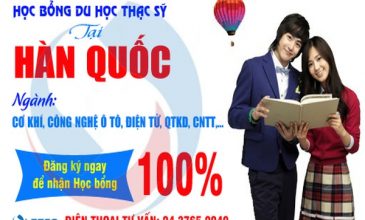 Chương trình học bổng Thạc sỹ tại Hàn Quốc